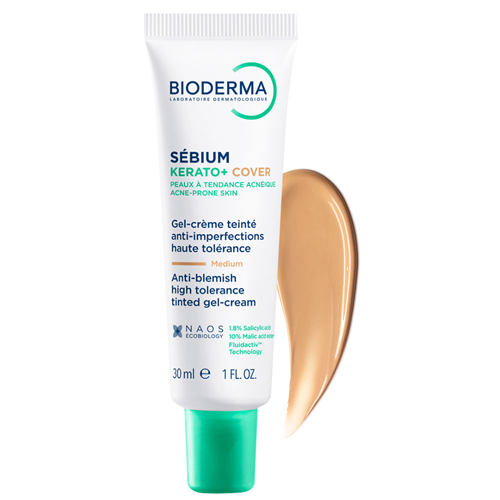 Bioderma Sebium Kerato+ Cover gel krema 30 ml