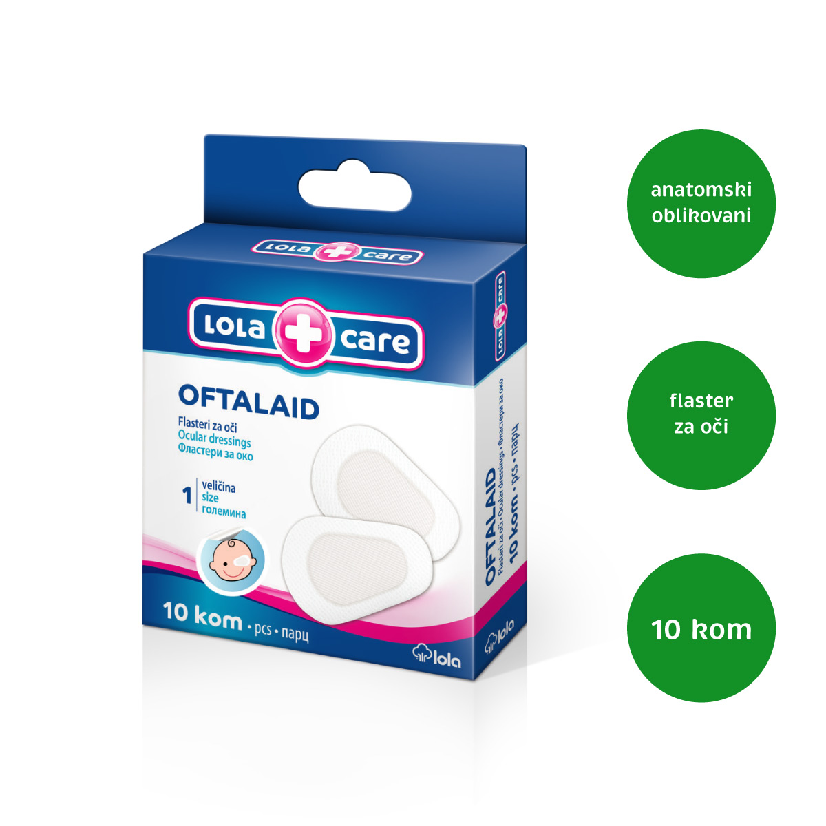 Lola care oftalaid flasteri za oči 10 komada