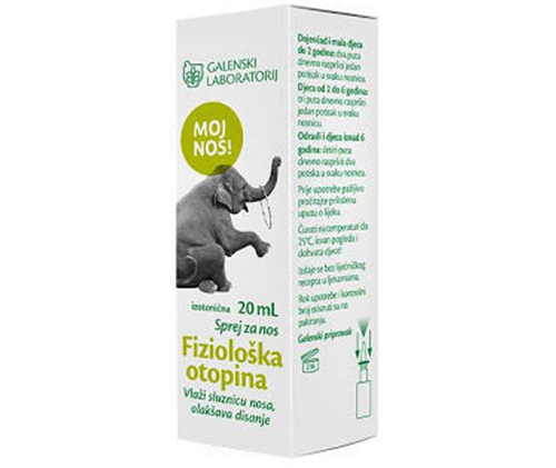 Fiziološka otopina sprej za nos 20 ml