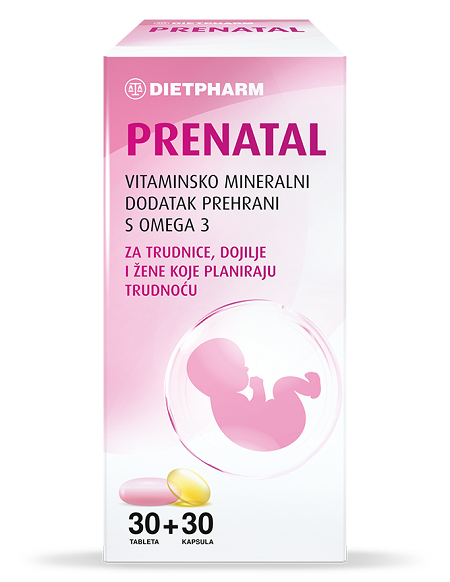 Dietpharm prenatal tbl 30 + omega kaps. 06/2026