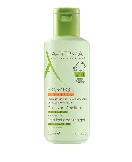 A-derma exomega emolijentni gel 2 u 1 200 ml