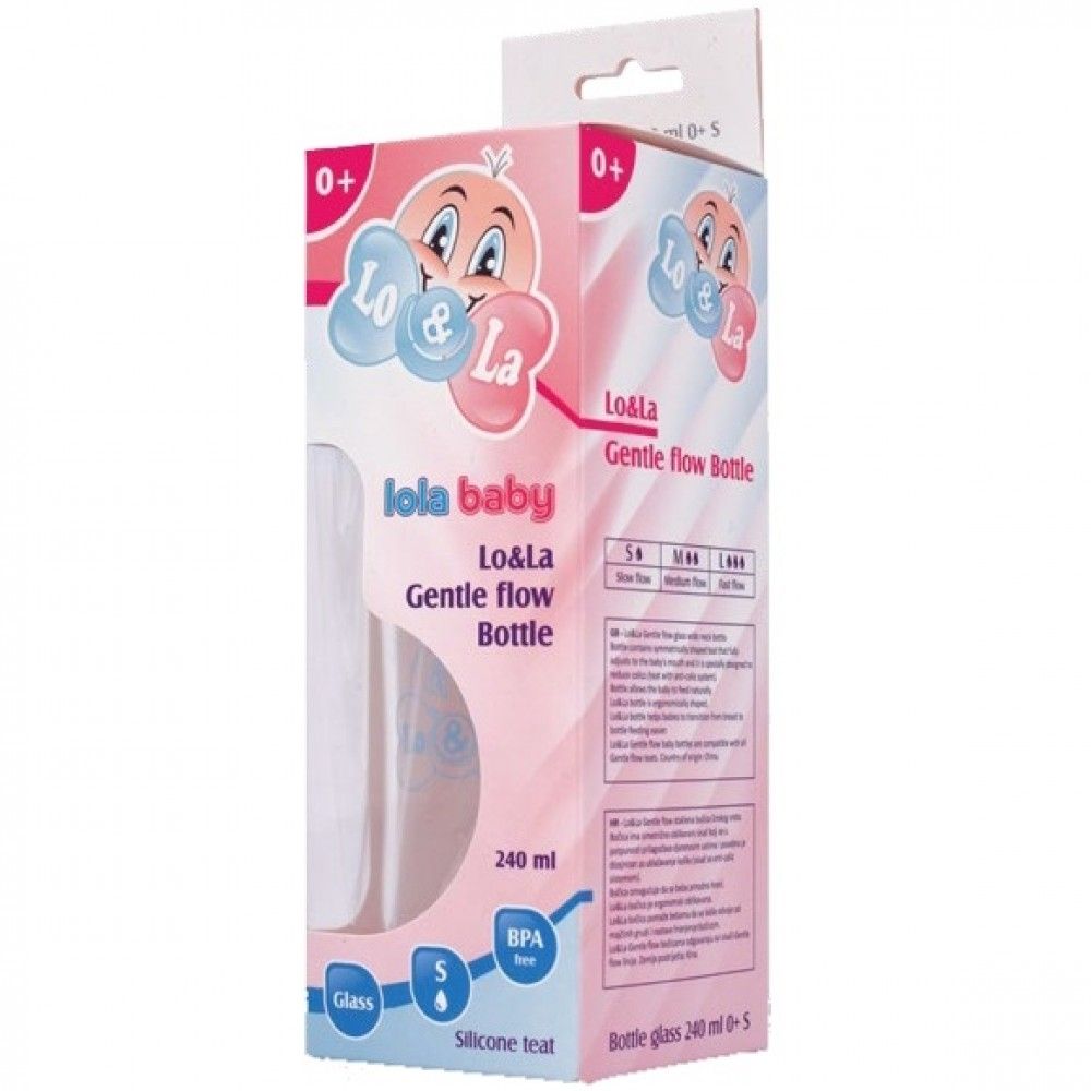 Lo&la staklena bočica 240 ml 0+