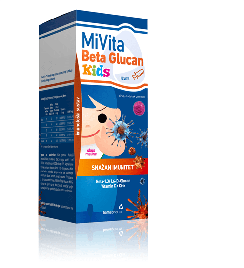Mivita beta glukan kids 125 ml 09/2026