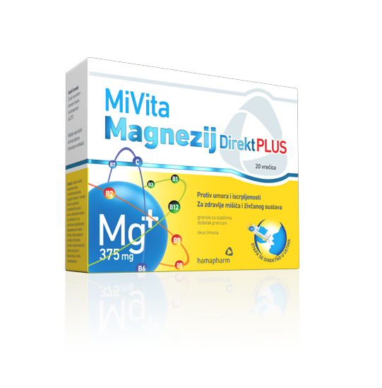 Mivita magnezij direkt plus 20x375 mg