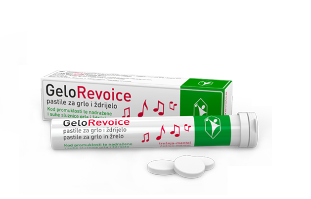 Gelorevoice pastile trešnja-mentol 20 kom