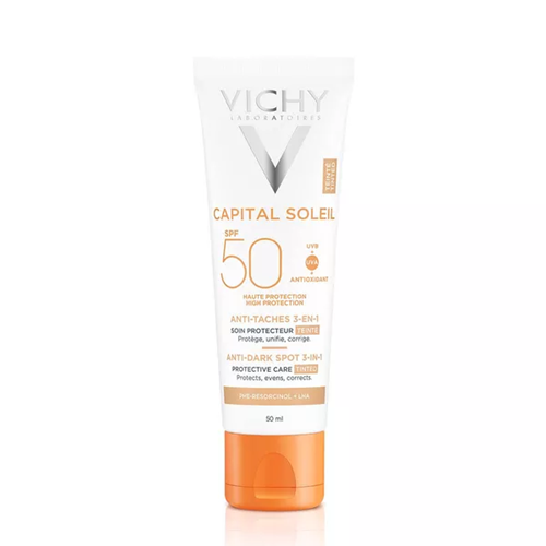 Obojena zaštitna krema 3 u 1 SPF 50+ protiv tamnih mrlja 50 ml