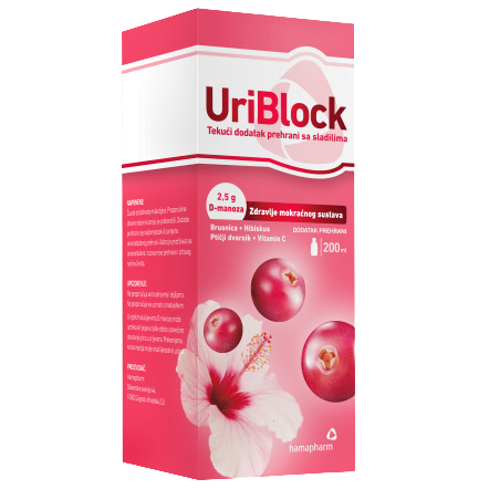 Hamapharm Uriblock tekući dodatak prehrani 200 ml