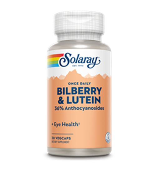 Solaray bilberry & lutein extract 30 tableta