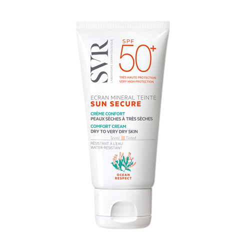Svr sun secure ecran mineralna krema u boji za lice suha i vrlo suha koža 50 ml