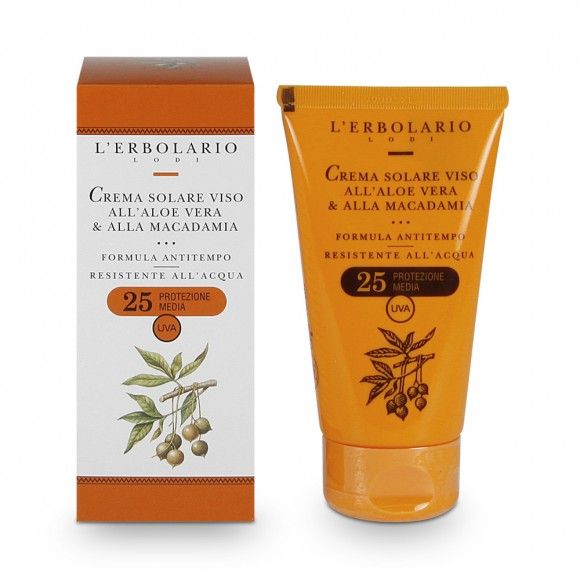 L'erbolario sun krema za lice aloe vera spf25 75 ml