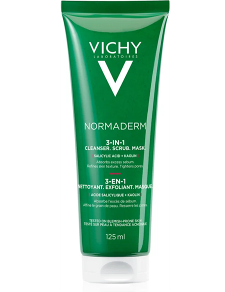 Vichy normaderm 3u1 sred. za čiš. 125 ml