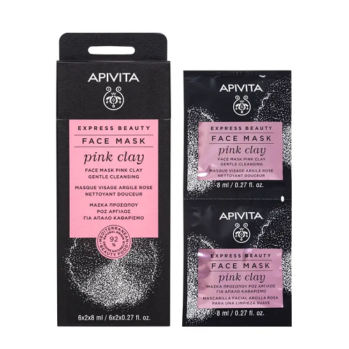 Apivita express beauty ružičasta maska 2x8 ml 09/2026