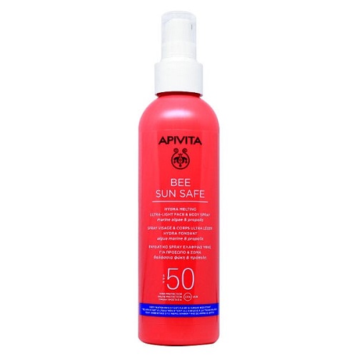 Apivita bee sun safe ultra-lagani sprej za lice i tijelo 50 spf 200 ml/ OŠTEĆENA AMBALAŽA