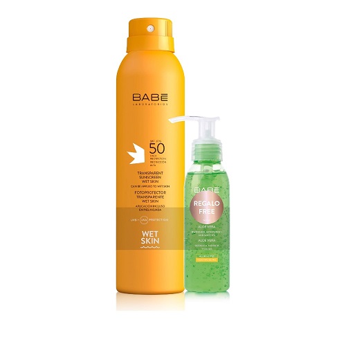 Babe sun wetskin spf50 200 ml + poklon aloe vera 90 ml