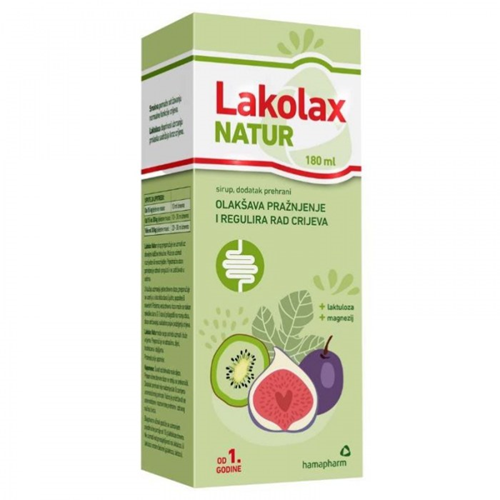 Lakolax NATUR sirup potiče probavu 180 ml