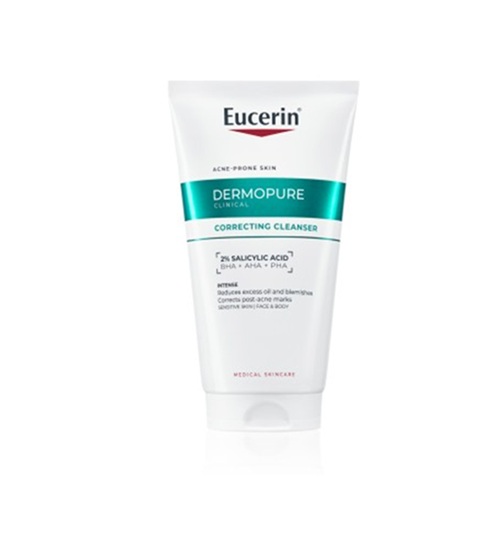 Eucerin dermopure clinical gel za čišćenje s trostrukim djelovanjem za lice i tijelo 150 ml