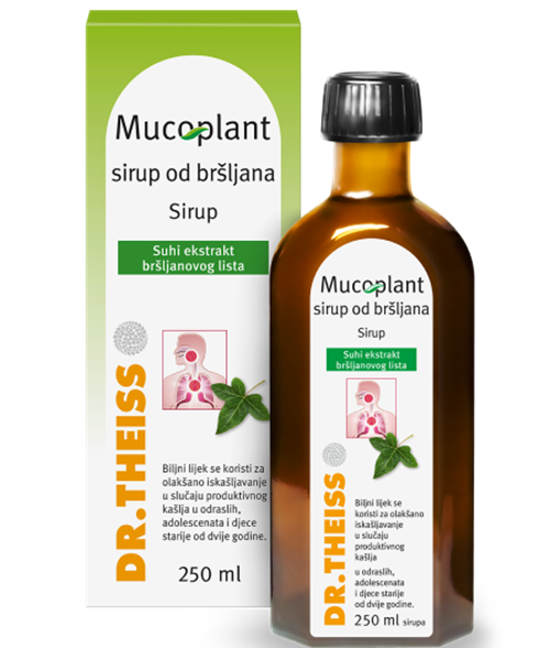 Dr. theiss mucoplant sirup od bršljana 250 ml 10/2026