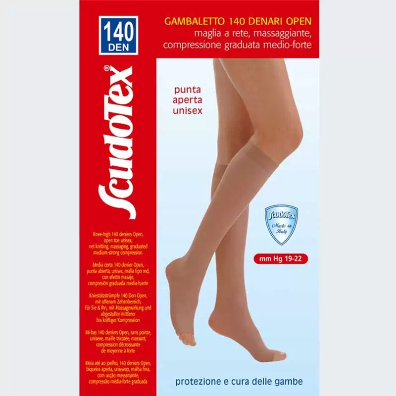 Scudotex S 598 140 DEN VEL.5 GAMBALETTO PUNTA APERTA NERO