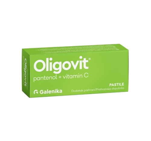 Oligovit pantenol + vitamin c 20 pastila