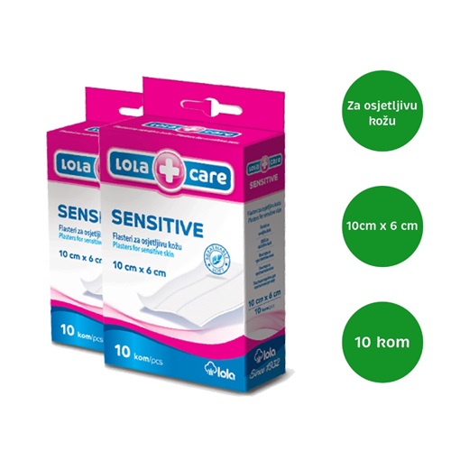 Lola care sensitive 10 cm x 6 cm 10 komada