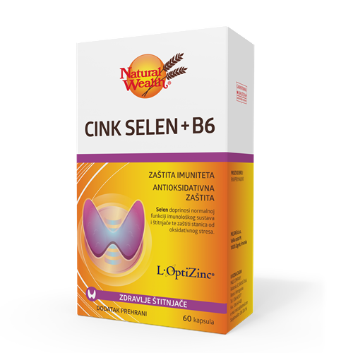 Natural Wealth Cink Selen + B6 60 kaps.