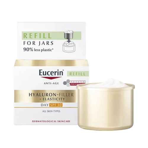 Eucerin hyaluron-filler+elasticity dnevna krema SPF30 50 ml refill pakiranje