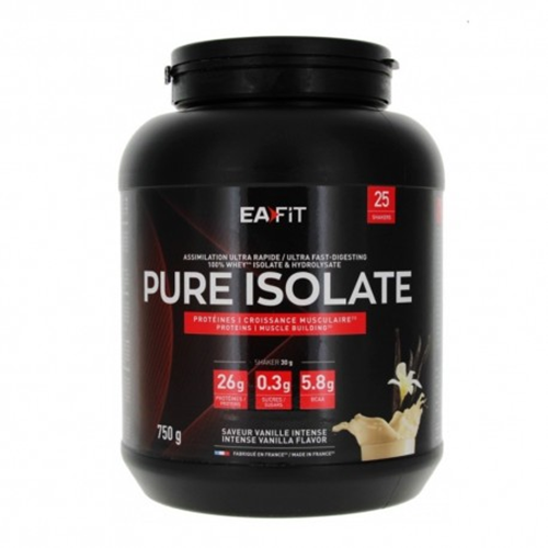 Eafit Pure Isolate 750 g – čisti whey protein za rast mišića i oporavak bez masti