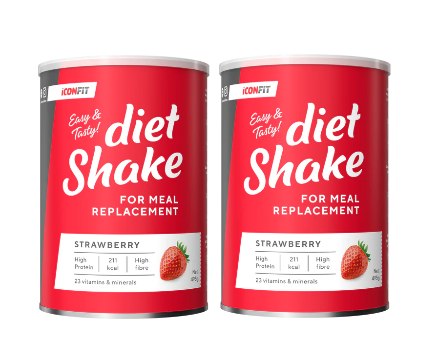 ICONFIT Diet Shake jagoda 495 g – za mršavljenje i kontrolu apetita 495 g (2 KOM.)