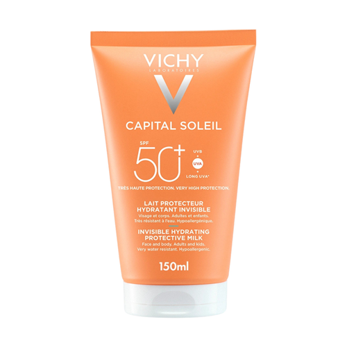 Vichy Capital Soleil Nevidljivo hidratantno zaštitno mlijeko SPF50+ 150 ml