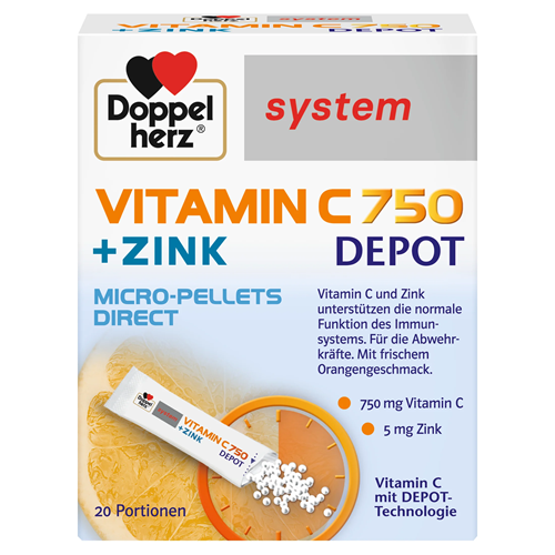 Doppelherz vitamin c 750+cink depo 20 vrećica 06/2026