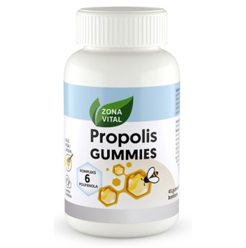 Zona vital propolis 45 gumenih bombona