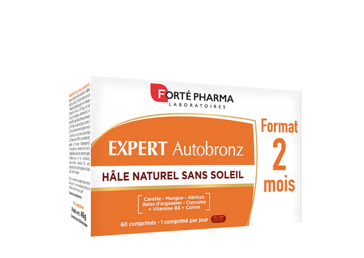 Forte Pharma Expert AutoBronz – kapsule za prirodno preplanuli ten, 60 kapsula