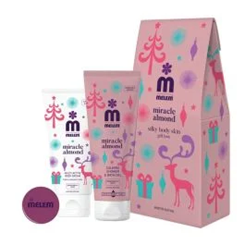 Melem miracle almond silky body skin gift box/ OŠTEĆENA AMBALAŽA