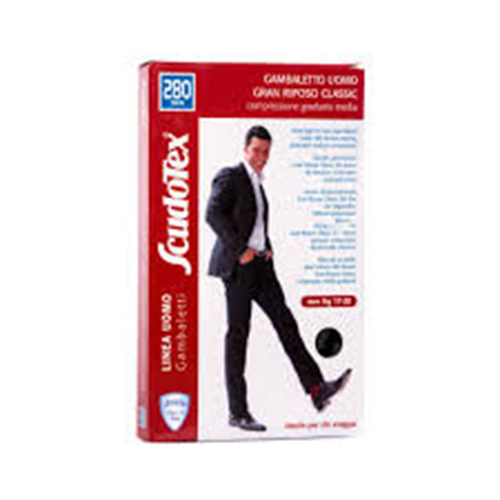 Scudotex preventivne muške dokoljenke 280 DEN 450 vel. 6 NERO