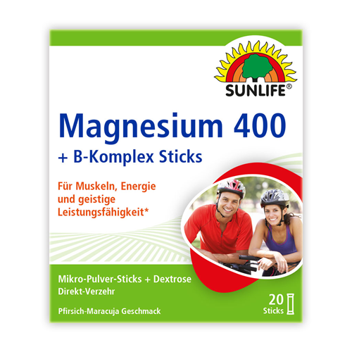 Sunlife Magnesium 400 + B-Komplex vrećice
