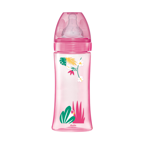 Dodie Initiation+ Anti-Colic bočica 330 ml, +6 mj., roza